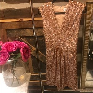 🎉LAST CHANCE🎉Badgley Mischka Rose gold dress